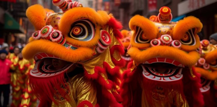 lion-dance-is-held-parade-shanghai-2